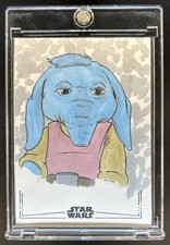 2024 Topps Chrome Star Wars Neel Artist Sketch Chris Colten Auto Autograph #1/1