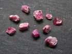 Nice Lot of 10 Bixbite Red Emerald Beryl Crystals From Utah USA - 5.29 Carats