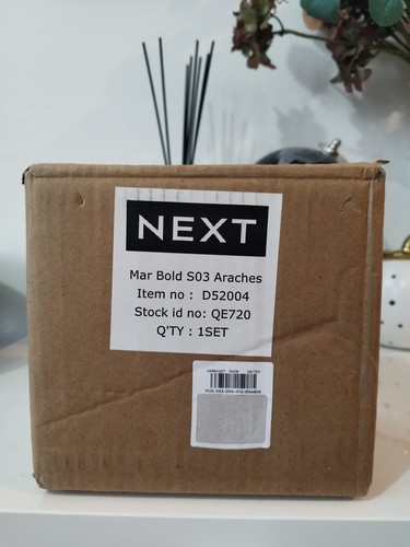 Brand New In Box Set Of 3 Arch Black/Gold/White Arches Ornaments By Next - Picture 8 of 8
