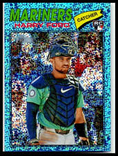 2026 Topps Heritage Chrome Light Blue Sparkle Refractors #59 Harry Ford RC