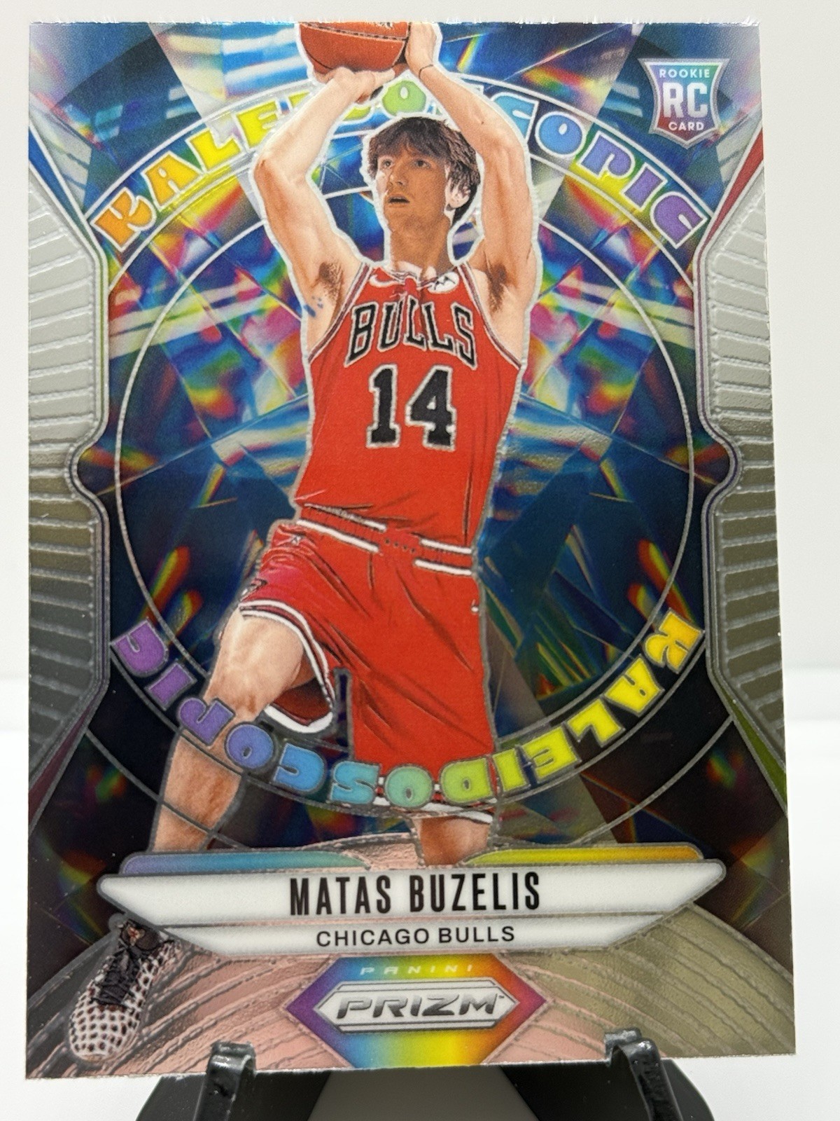 2024-25 Prizm Matas Buzelis Kaleidoscopic RC Rookie #27 Bulls