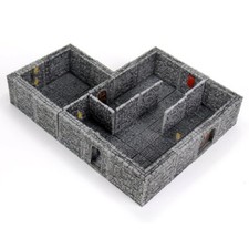 Warlock Tiles Painted Fantasy Dungeon Tiles II Full Height Stone Walls Expansion