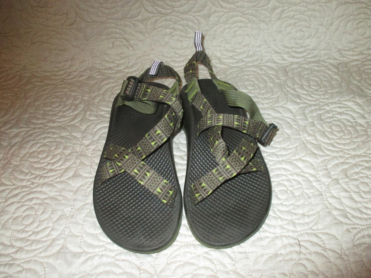 Chaco Kids\' Green Patterned Adjustable Sandals Chaco Green Sandal Unisex Kids main image 3