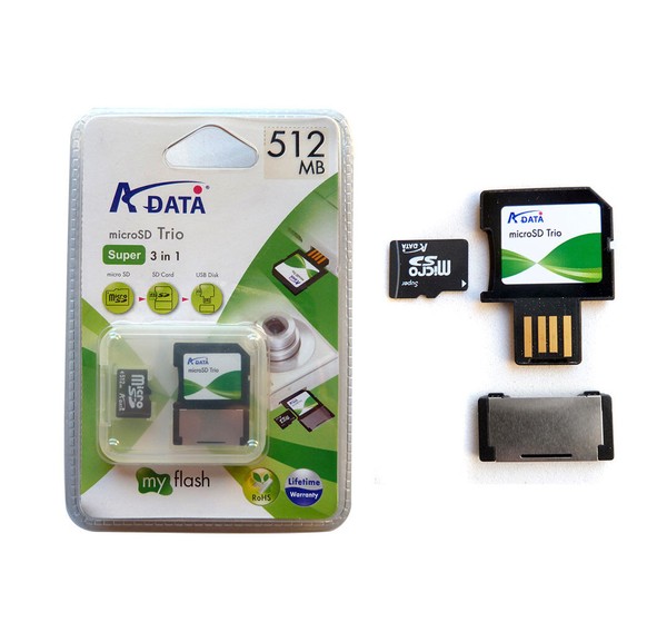 MICRO SD DE 512 MEGABYTES FUNCION USB ADAPTADOR SD