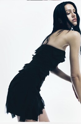zara black strapless mini dress Women's Dark Black Bodycon Strapless Mini Dress main image 1