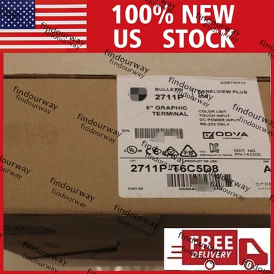 NEW Allen Bradley 2711P-T6C5D8 /A PanelView Plus 6 600 Color Touch RS-232 DC 6''