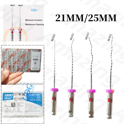 UDG Dental MAX File 3D Shaper Finisher Files Cleaning Endo Irrigation 21/25MM M3