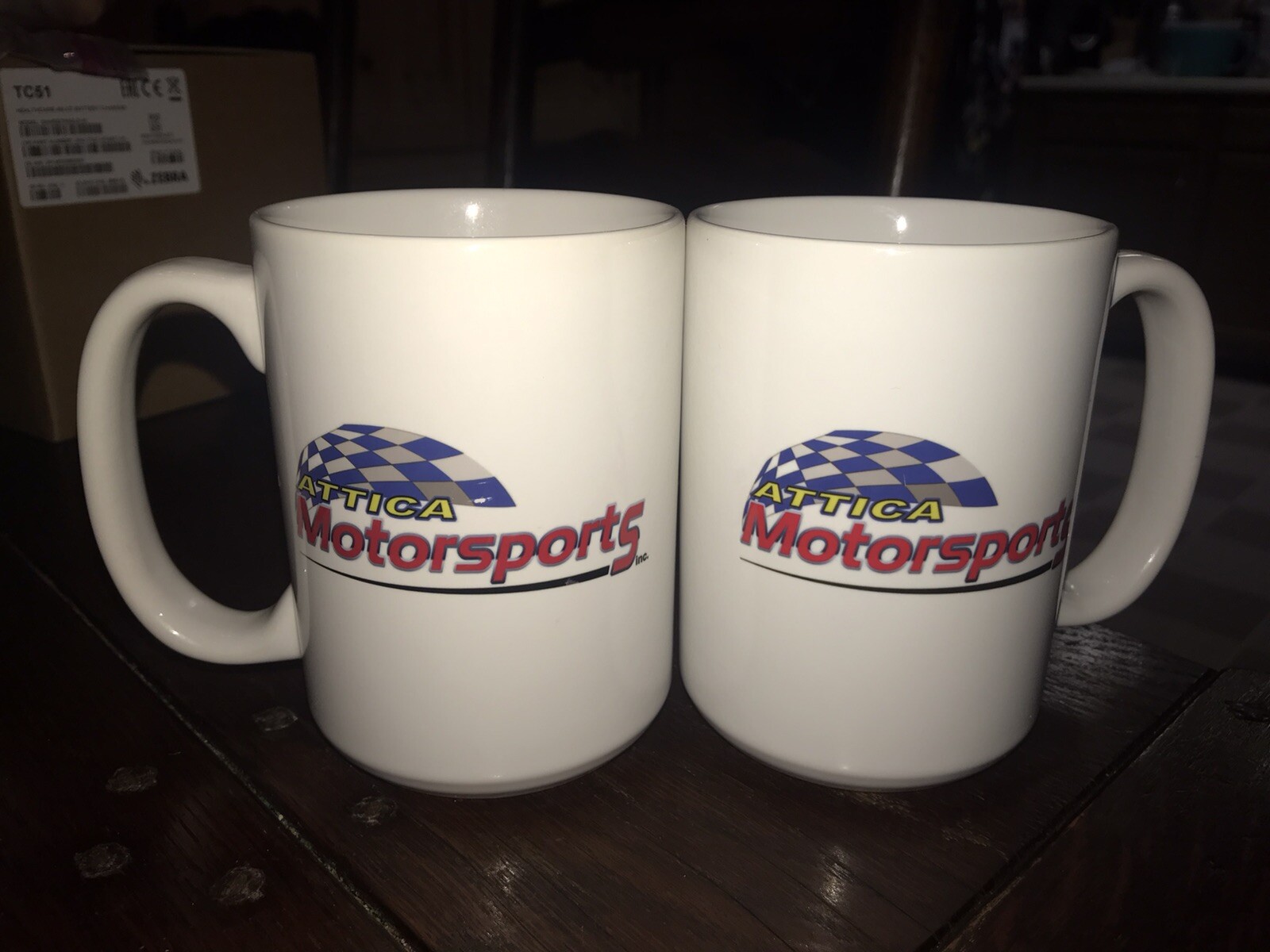 Attica Motorsports Pair of 2 Brand New Coffee Mugs Cups eBay