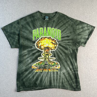 Paranoid Streetwear Shirt Men s Large Nuke The Nukes Canada Tie Dye Explosion