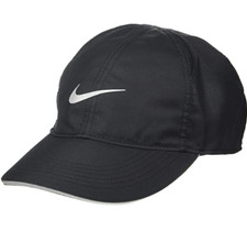 NEW NIKE Women FEATHERLIGHT DRI-FIT Tennis/Golf/Pickel Ball Hat-Black AR2028