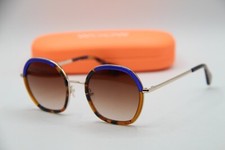 NEW WOOW SUPER BUSY 1 COL 0131 BLUE GOLD TORT GRADIENT SUNGLASSES W/CASE 50-21