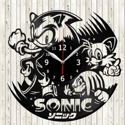 Sonik Vinyl Record Wall Clock Decor Handmade 4069