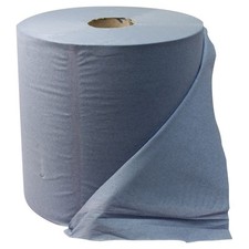 Industrial Blue Paper Roll Jumbo 400m x 280mm 1000 sheets Premium Quality x 2
