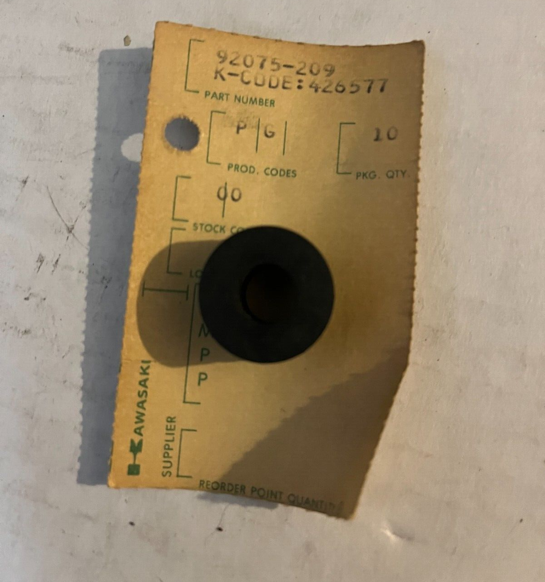 小物 SN59 NOS Kawasaki KX250f KX450f KX450 KX250 KX125 Rubber Grommet 92075