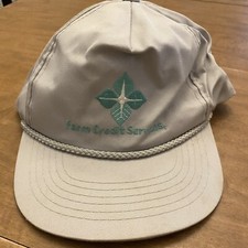 VTG Farm Credit Services Hat Cap Snapback Rope Beige Farming