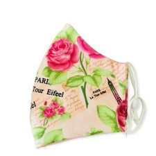 Parisian Rose Victorian Style Floral Face Mask Handmade Cloth USA New