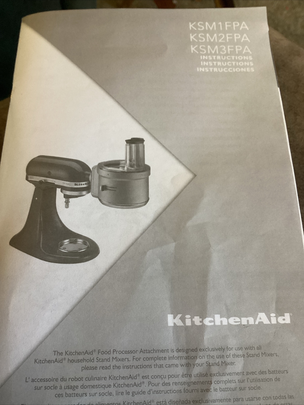 KitchenAid KSM2FPA Food Processor Attachment Fits Stand MixersLN eBay