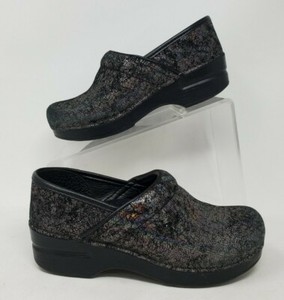 multi colored dansko clogs