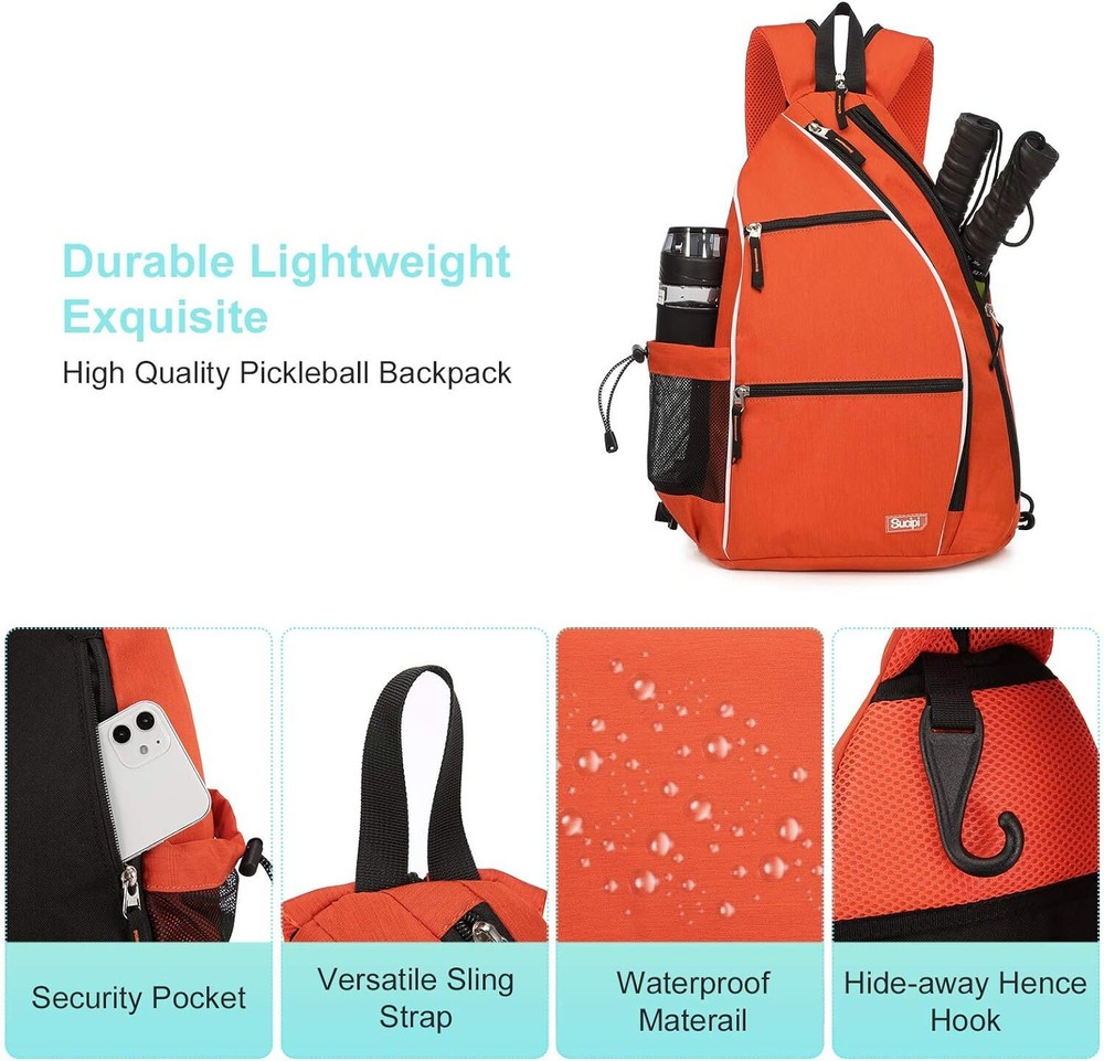 Women's Reversible Medium Pickleball Backpack with Paddle Storage  