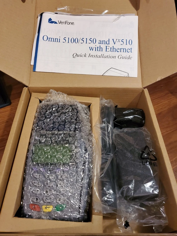 BRAND NEW VeriFone VX510 Model OMNI5100 Credit Card Terminal Reader FREE SHIP - Image 2 of 4