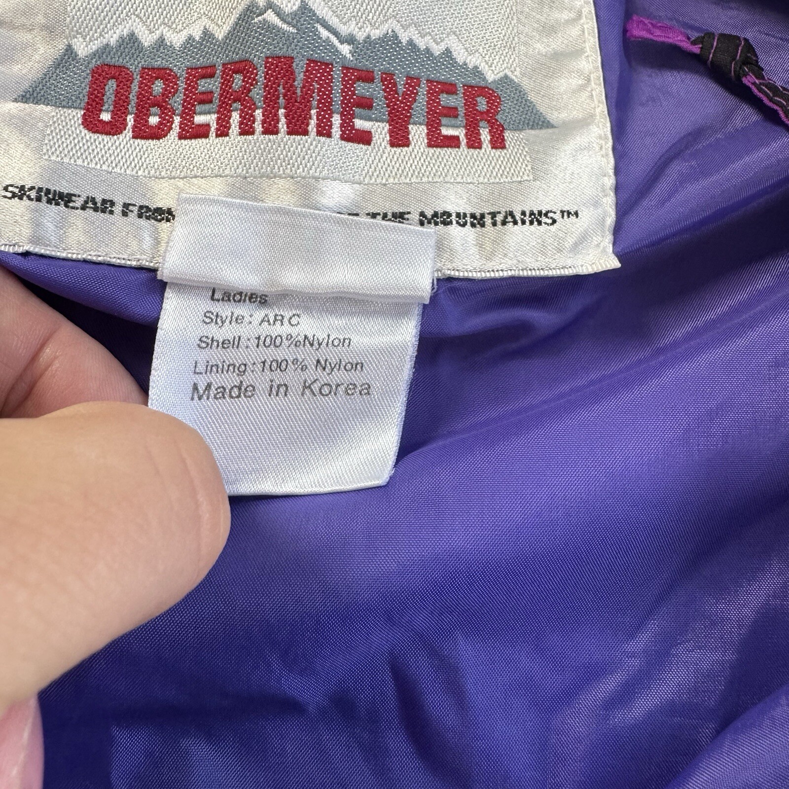 Obermeyer Ski Nylon Windbreak Jacket Pullover Neo… - image 7