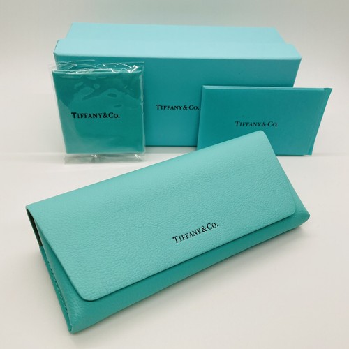 Tiffany & Co. Sunglass / Eyeglass Case with Box, Cleaning Cloth And
