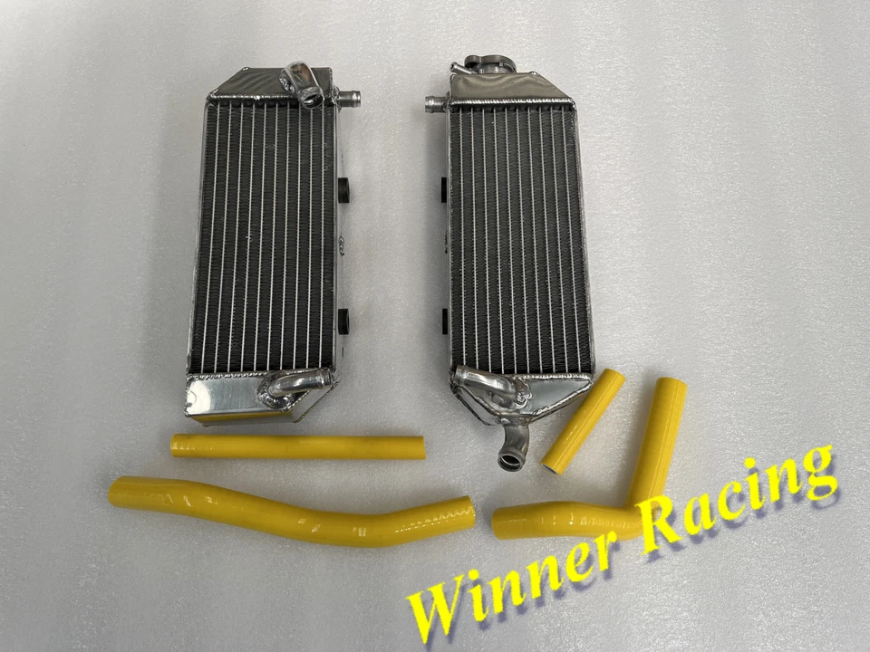 For  SUZUKI RM125 2001-2008 Aluminum Radiator+Yellow Hose - Image 2 of 4