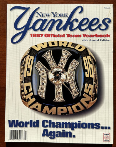 Original 1997 NY Yankees Official Baseball Yearbook (w/ barcode variation) - Photo 1/11
