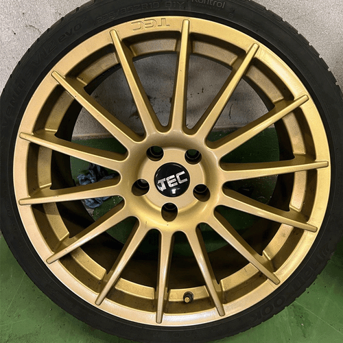 18 Zoll T7 Alufelgen 8x18 4x100 ET35 in gold für BMW Mini - Bild 4 von 8
