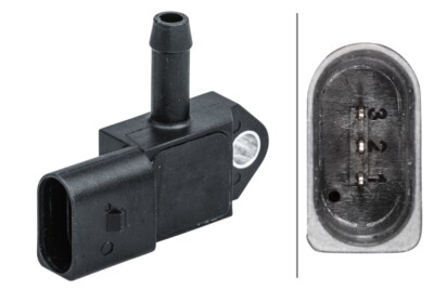 HELLA 6PP 009 409-591 Sensor, exhaust pressure for AUDI,SEAT,SKODA,VW ...