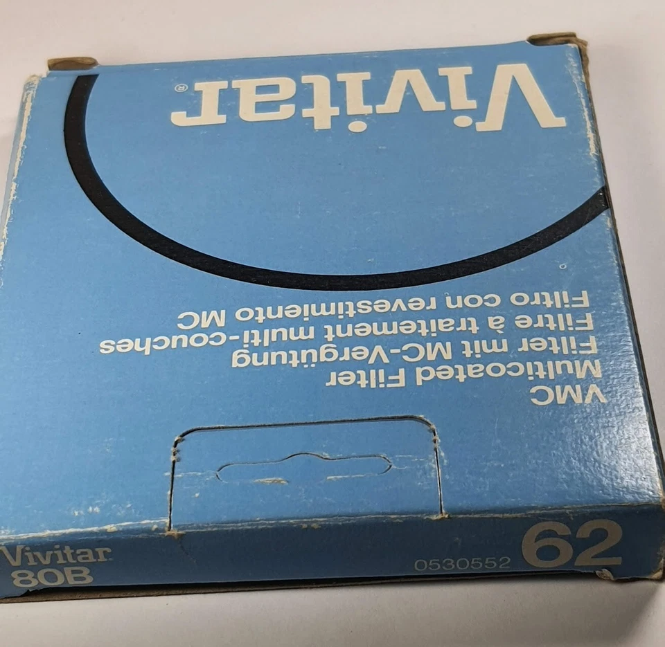 62mm 80B VMC Multi Coated Blue Glass Lens Color Conversion Filter 80-B USA Made - Image 4 of 4