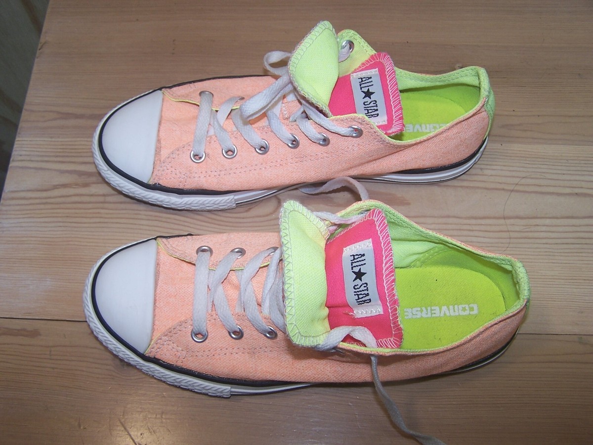 Chuck Taylor 637348F Orange Converse All Star Low Top Double