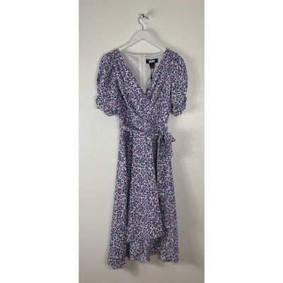 DKNY Women s Ruched Sleeve Faux Wrap Dress Size 8 NWT
