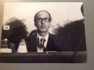 VALÉRY GISCARD D'ESTAING - PHOTO DE PRESSE ORIGINALE 18x24cm