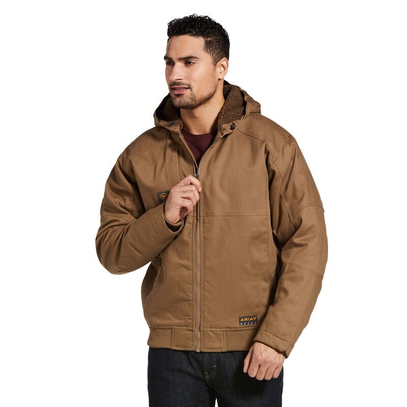 Ariat Jacket Sherpa Lined ARIAT Men's Rebar All-Weather Sherpa