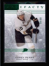 COREY PERRY 2014/15 UPPER DECK ARTIFACTS #62 GREEN PARALLEL #94/99 BA6301