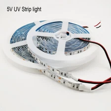 5M DC5V 5050 UV Ultraviolet purple Strip lights 30led/m tape light IP20/IP65