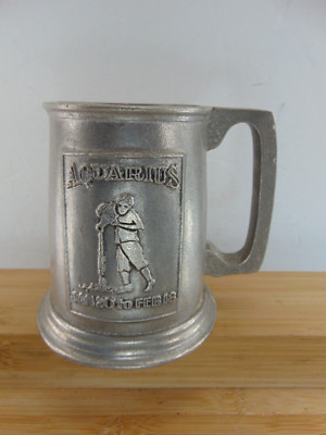 Vintage RWP Wilton ''AQUARIUS'' 100% HEAVY Pewter Mug  GREAT CONDITION AND RARE!