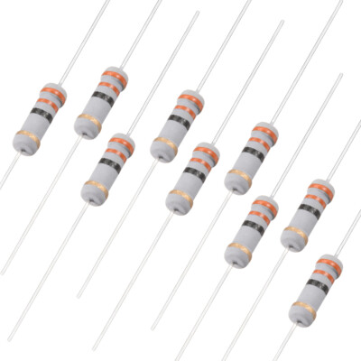 50pcs 2W 33 Ohm Carbon Film Resistor 5% Tolerance 4 Color Bands