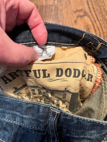 Artful Dodger Jeans 32x32 sciabole incrociate coltelli ricamati - Foto 6 di 6