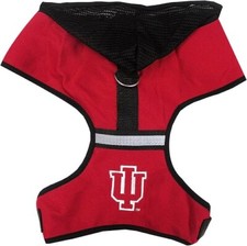 Pets First Hooded Harness-IU Hoosiers