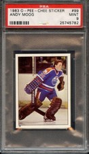 1983 O-PEE-CHEE STICKER 99 ANDY MOOG PSA MINT 9 