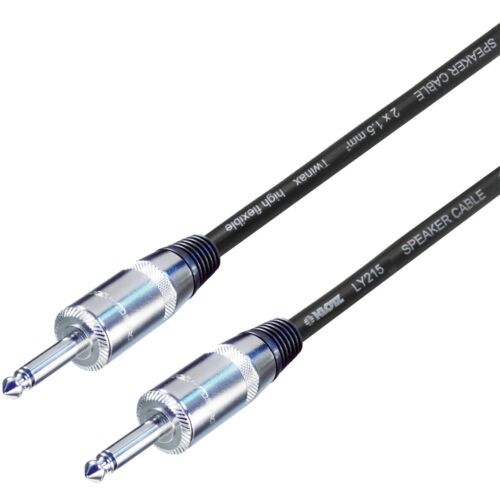2m Jack to Jack 1/4" Amp Cab Speaker PA lead Rean 2 Core 1.5mm² cable HQ Nickel - 第 1/2 張圖片