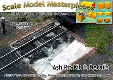 Ash Pit and Details Kit Enginehouse/Railroad Scale Model Masterpieces N *NEW*