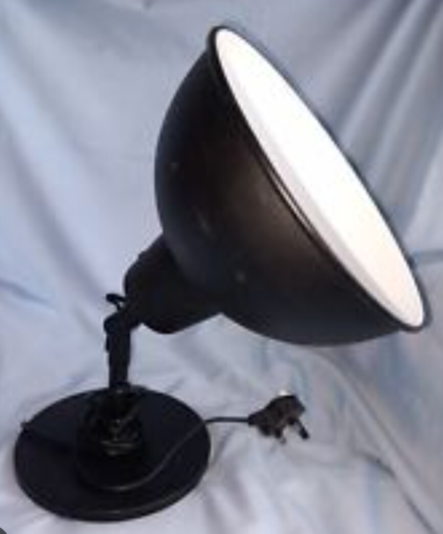 Ikea SKURUP Table Uplighter Lamp Matt Black Modern Metal Light Lamp
