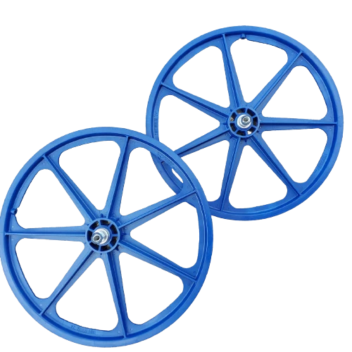 Skyway 24" Tuff II CRUISER Wheels Wheelset Yellow Red Black White BMX Cruiser - Image 2 of 4