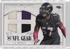 2014 National Treasures Rookie NFL Gear Materials Quad 26/99 CJ Mosley 7eo