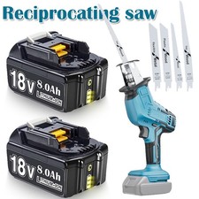 Brushless Reciprocating Saw Multifunction Saw +4 Blades For Makita 18V Battery