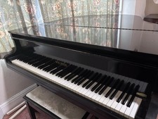 Black Welmar Grand Piano Fully Functional In Fair Condition