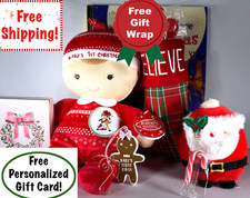 Baby's First Christmas Girl Gift Boxes Free Wrap  Ship Personalized card